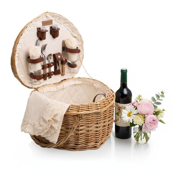 Heart Picnic Basket for 2 Picnic Time Family of Brands