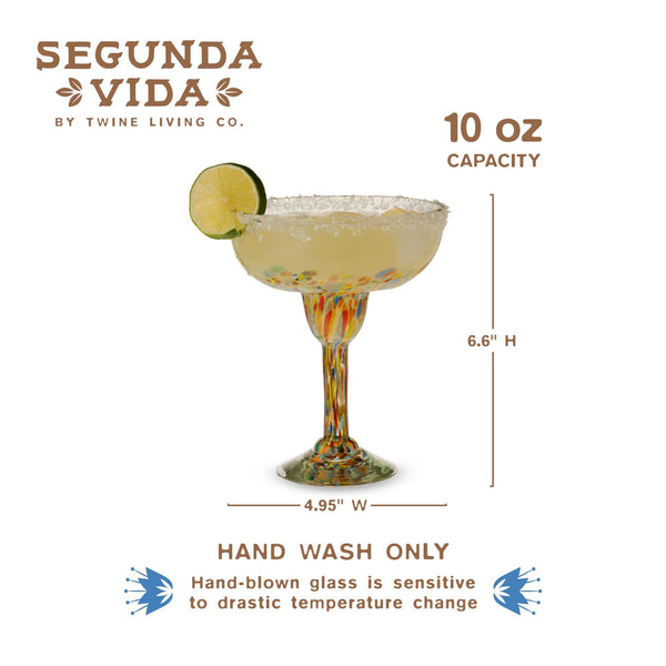 Segunda Vida Artistico Margarita Glasses
