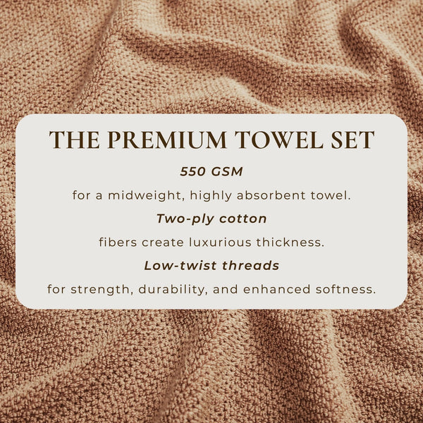 Cotton Textured Bath Towel Set - Acacia Collection