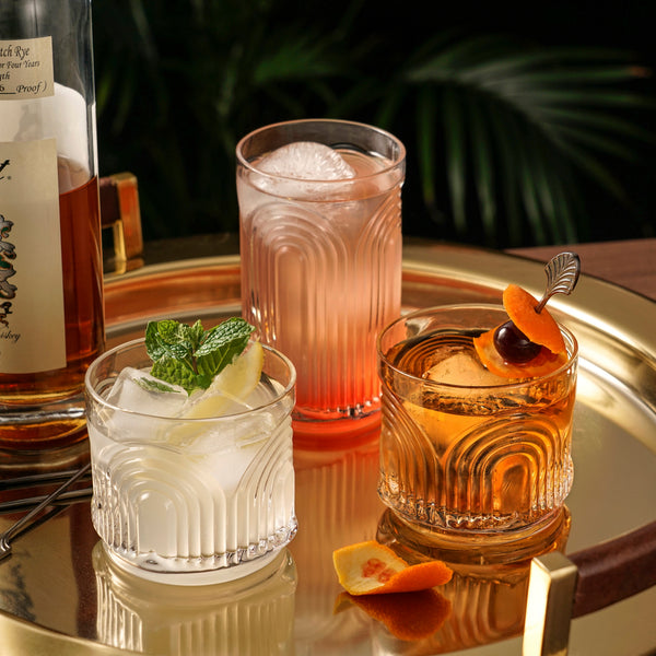 Beau Highball Glasses, Set of 4
