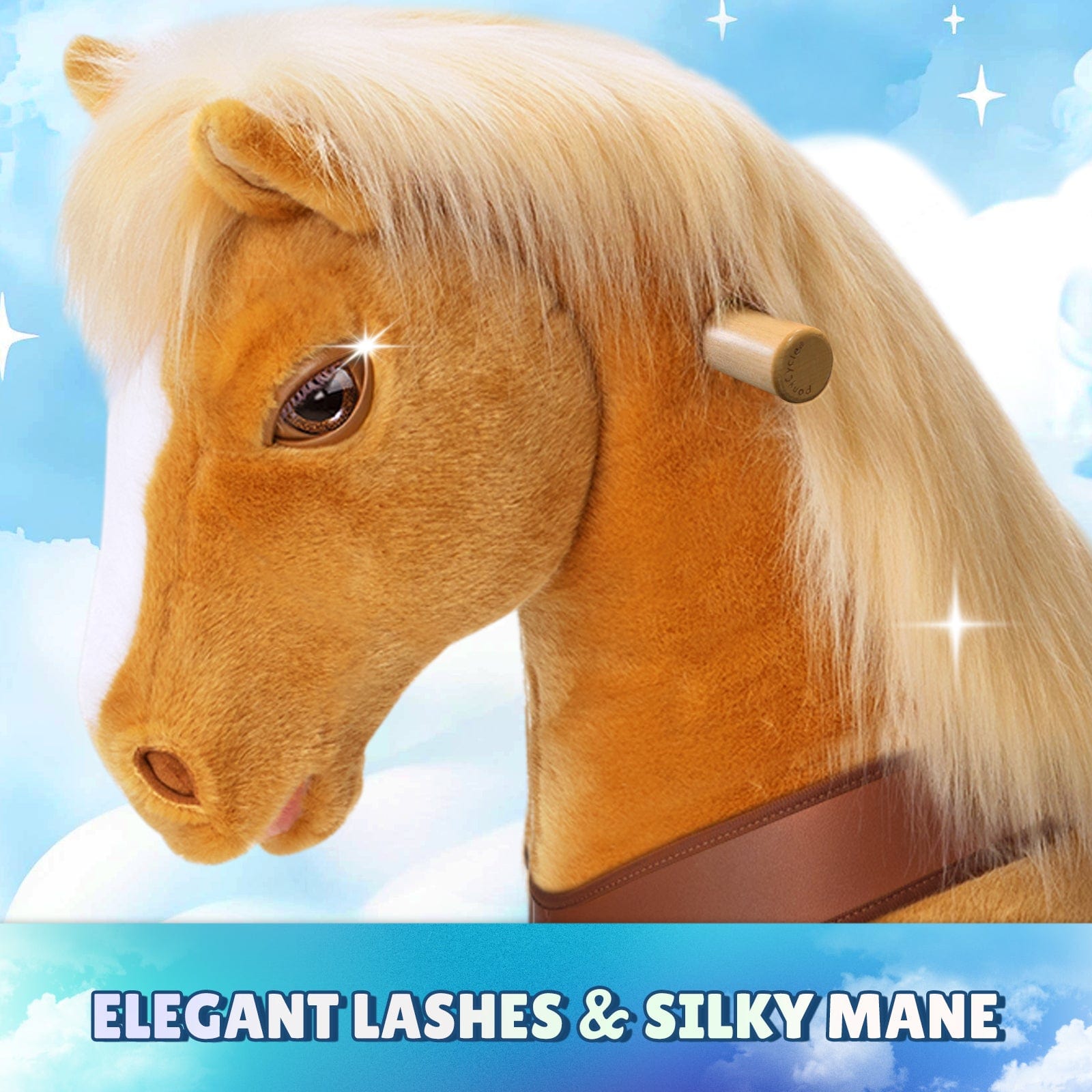 Model Y® Horse Ride-On Toy Age 3–4 – Light Brown