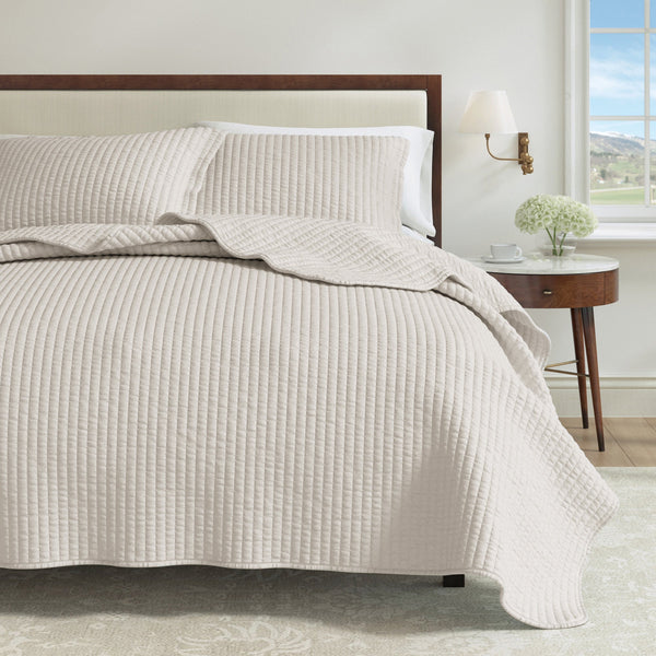 3-Piece Solid Quilt - Alicia Collection Great Bay Home