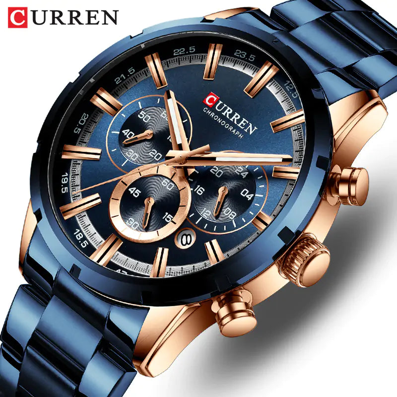 CURREN Precision Chrono Watch - Men's Luxury