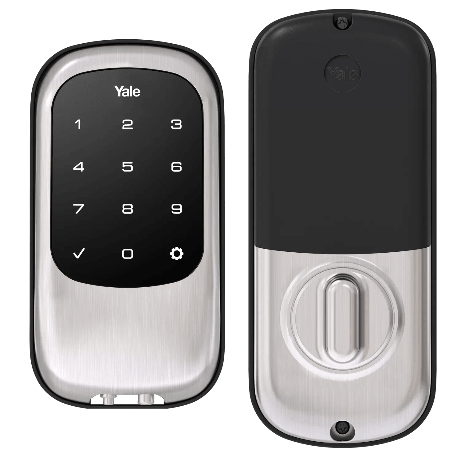 Yale Real Living Keyless Touchscreen Stand Alone Deadbolt Lock with Z-Wave YRD110-ZW-605