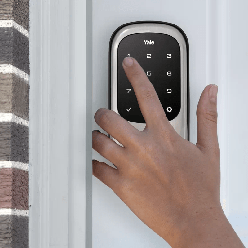 Yale Real Living Keyless Touchscreen Stand Alone Deadbolt Lock with Z-Wave YRD110-ZW-605