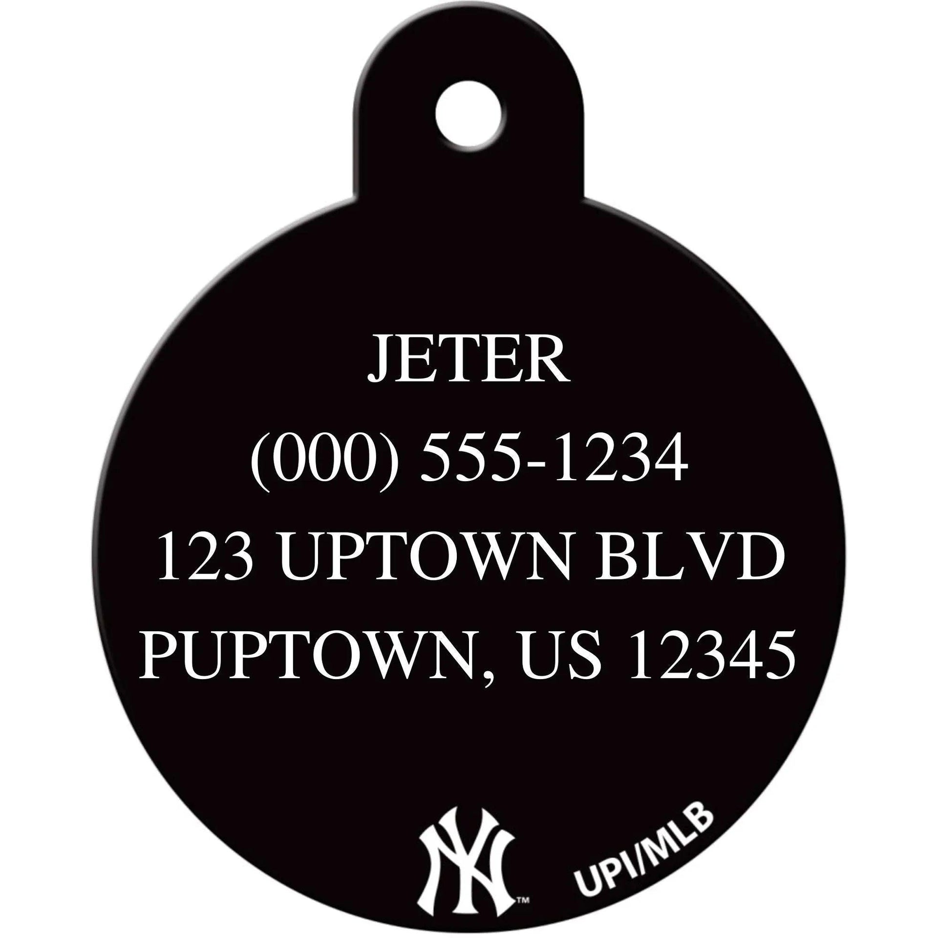 New York Yankees MLB Pet ID Tag - Large Circle - Gifts for You 'n Me