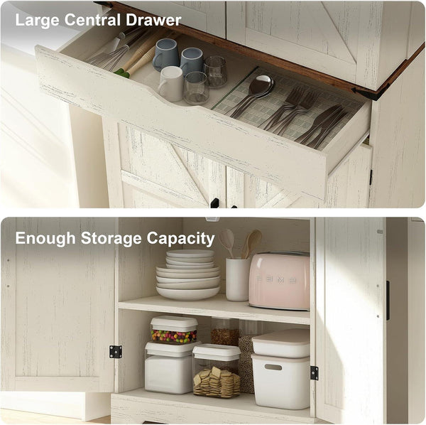 72'' Tall Kitchen Storage Pantry Cabinet - Vektaya