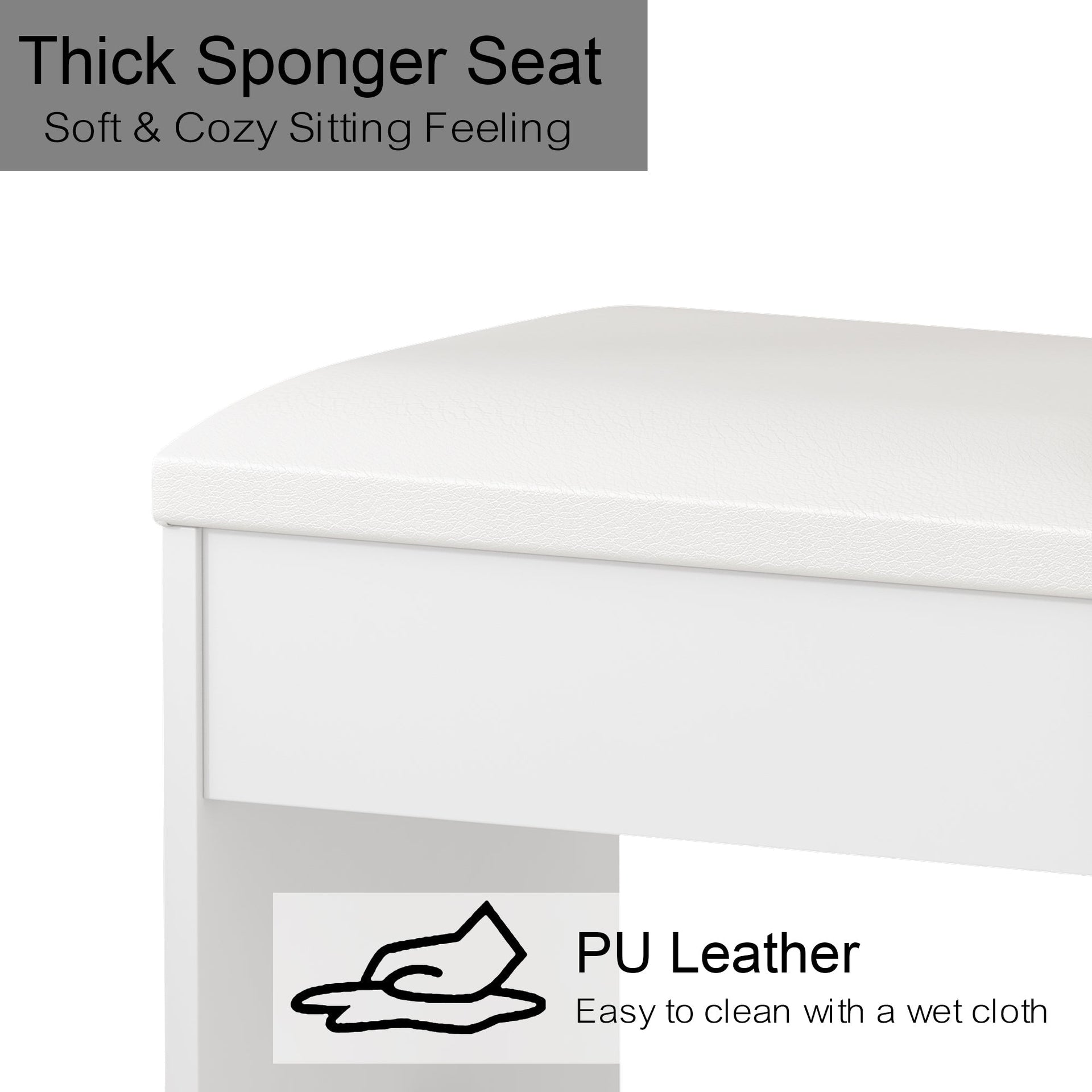 Vektaya US-VD007 Bedroom Makeup Vanity desk with LED Mirror, 9 Drawers