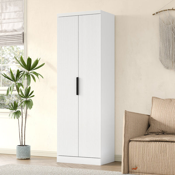 Yanosaku SC002 71'' Tall Storage Cabinet, 5-Tier Fluted Yanosaku Sotre