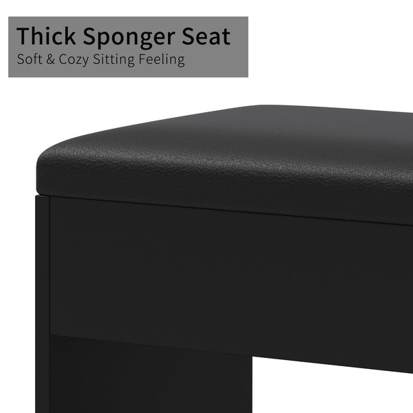 Vektaya US-VD008 Bedroom Makeup Vanity desk with LED Mirro, 15 Drawers