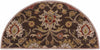 Conesus Hand Tufted Brown 1051 Area Rug - 2' x 4' Half-Circle