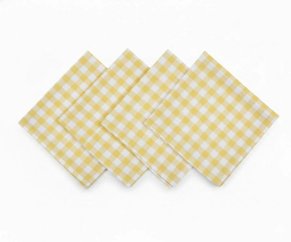 Yellow Gingham Napkins