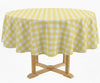 Yellow Gingham Tablecloth