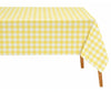 Yellow Tablecloth Rectangle - Checkered