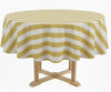 Striped Tablecloth Round - Cabana