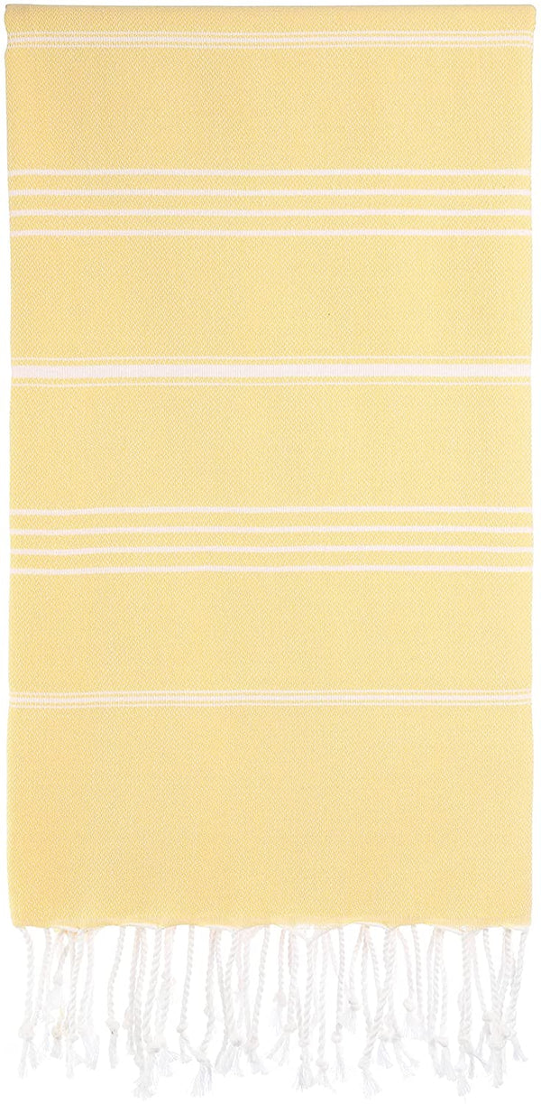 Monaco Turkish Cotton Hand Towel – Lightweight Quick Dry Bathroom, Kitchen & Travel Towel, Luxury Organic Turkish Towel