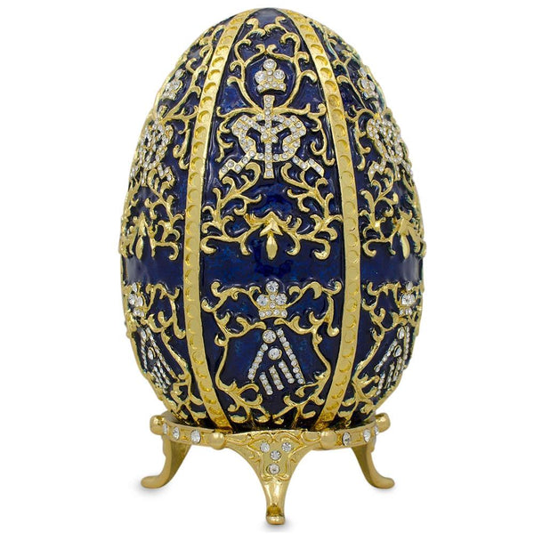 1895 Twelve Monograms Royal Imperial Metal Easter Egg