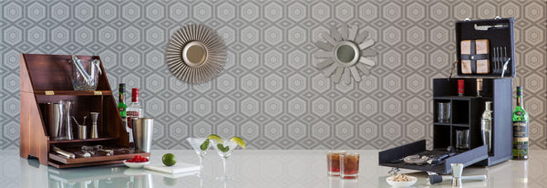 Madison Acacia Tabletop Bar Set