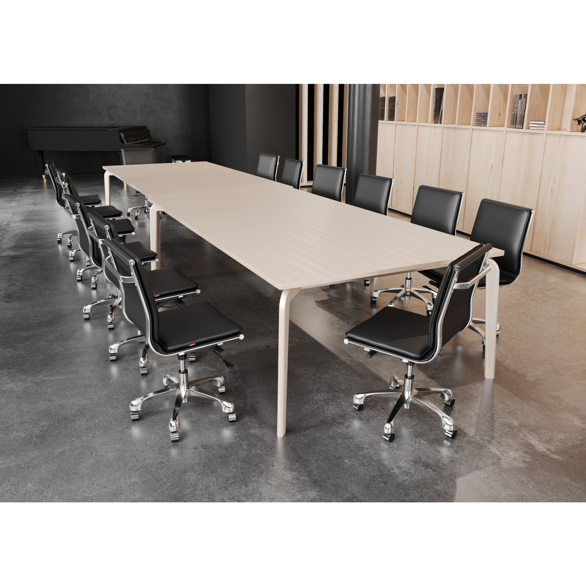 Lider Plus Armless Office Chair Black