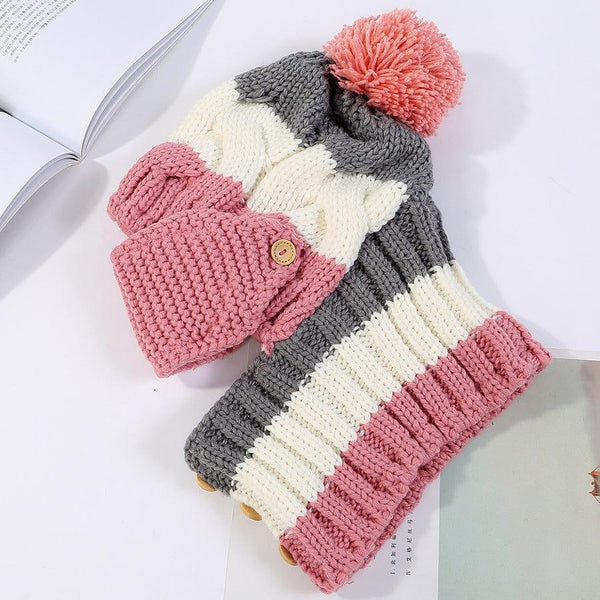Ymsaid Fashion Winter Hat Thickened Cotton Women's Hat Warm PomPoms Hats For Women Girl Knitted Beanies Female Skiing Cap - Gifts for You 'n Me