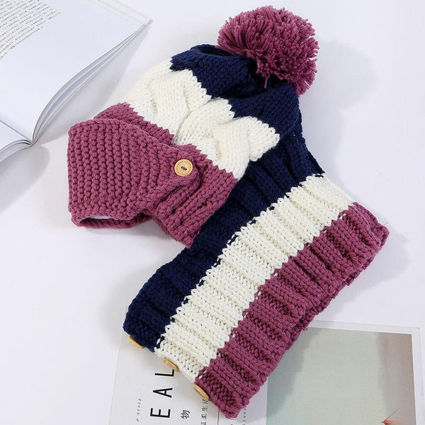 Ymsaid Fashion Winter Hat Thickened Cotton Women's Hat Warm PomPoms Hats For Women Girl Knitted Beanies Female Skiing Cap - Gifts for You 'n Me