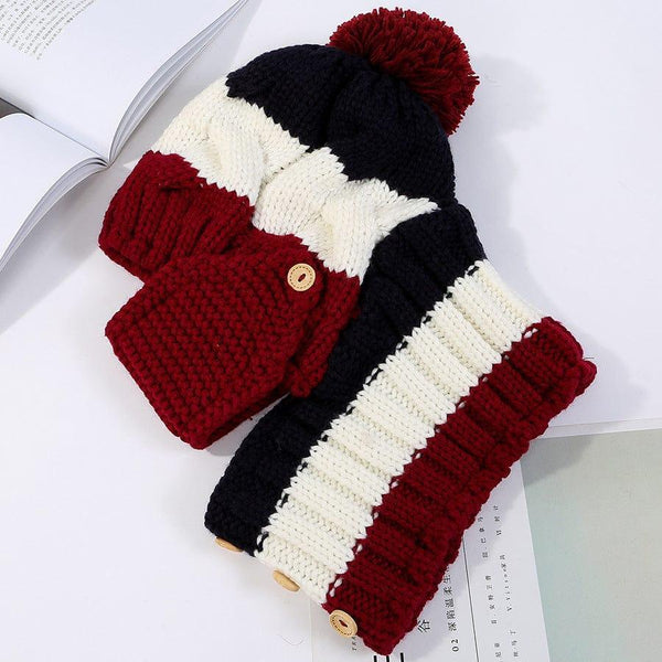 Ymsaid Fashion Winter Hat Thickened Cotton Women's Hat Warm PomPoms Hats For Women Girl Knitted Beanies Female Skiing Cap - Gifts for You 'n Me