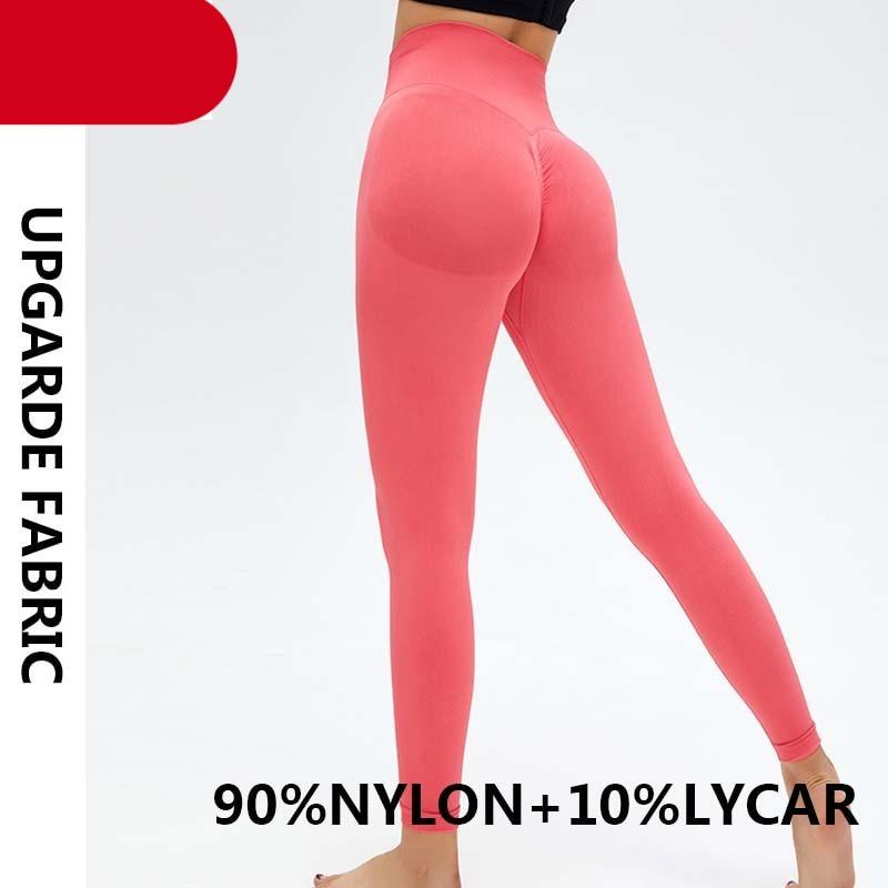Yoga High Waist Push Up Seamless Sport Leggings Women Workout Pants Super Stretchy Gym Workout Tight Sport Leggings Lightweight Running Pants