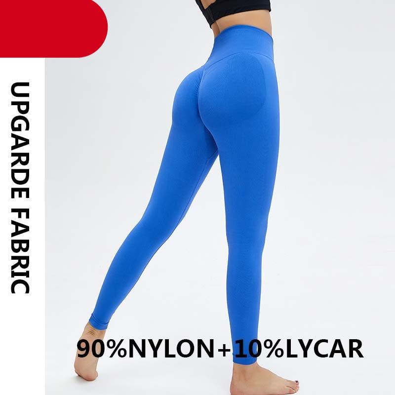 Yoga High Waist Push Up Seamless Sport Leggings Women Workout Pants Super Stretchy Gym Workout Tight Sport Leggings Lightweight Running Pants