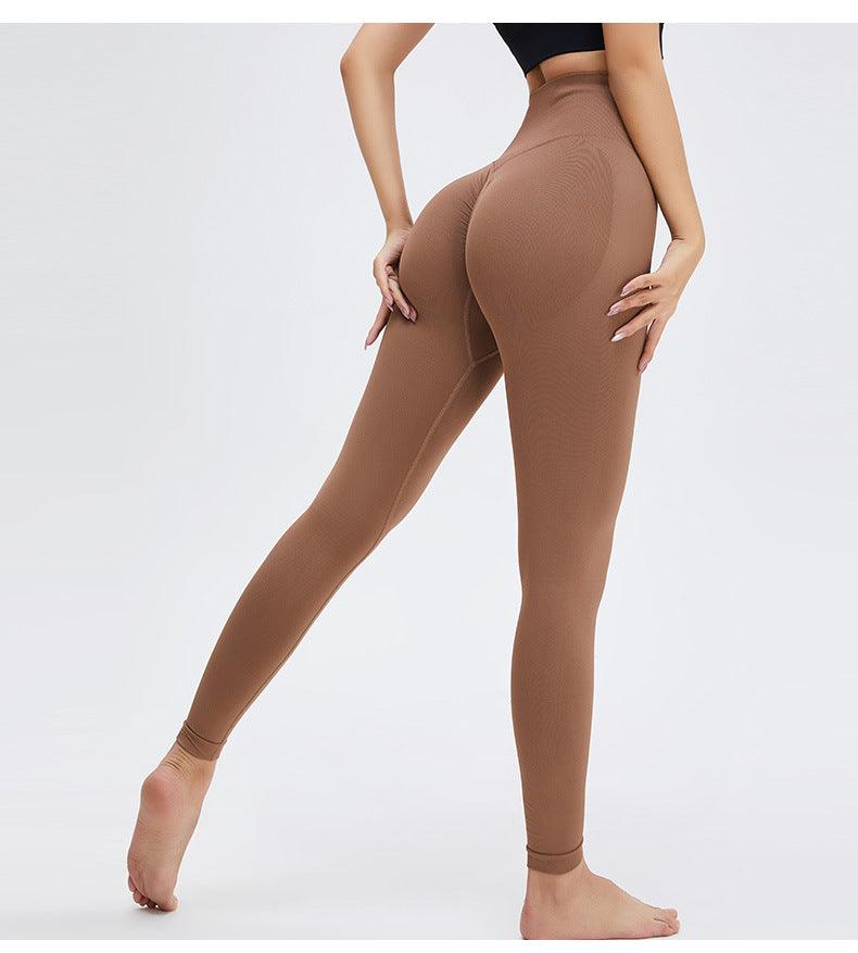 Yoga High Waist Push Up Seamless Sport Leggings Women Workout Pants Super Stretchy Gym Workout Tight Sport Leggings Lightweight Running Pants