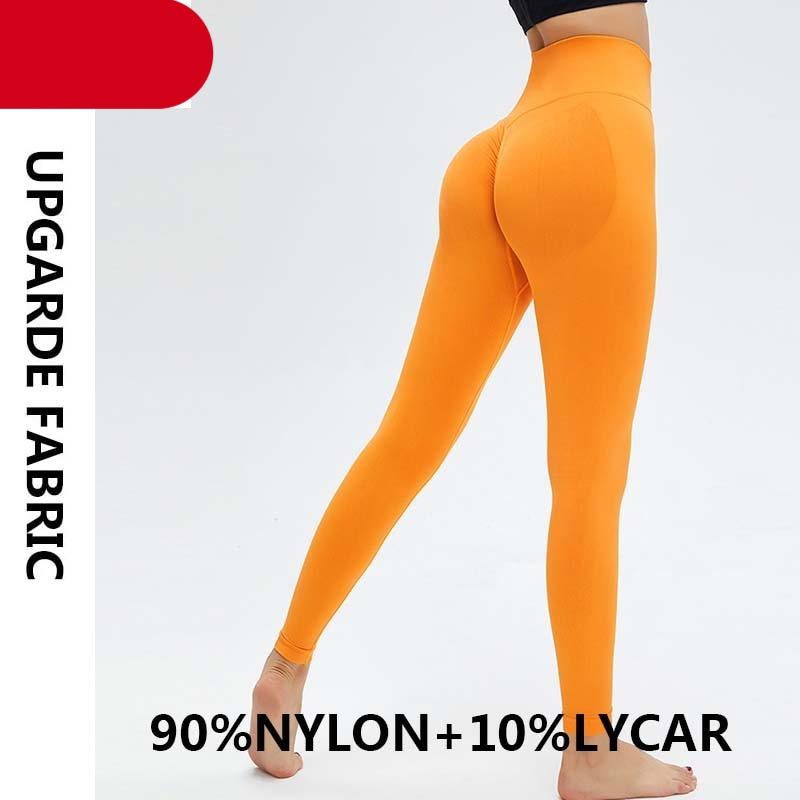 Yoga High Waist Push Up Seamless Sport Leggings Women Workout Pants Super Stretchy Gym Workout Tight Sport Leggings Lightweight Running Pants