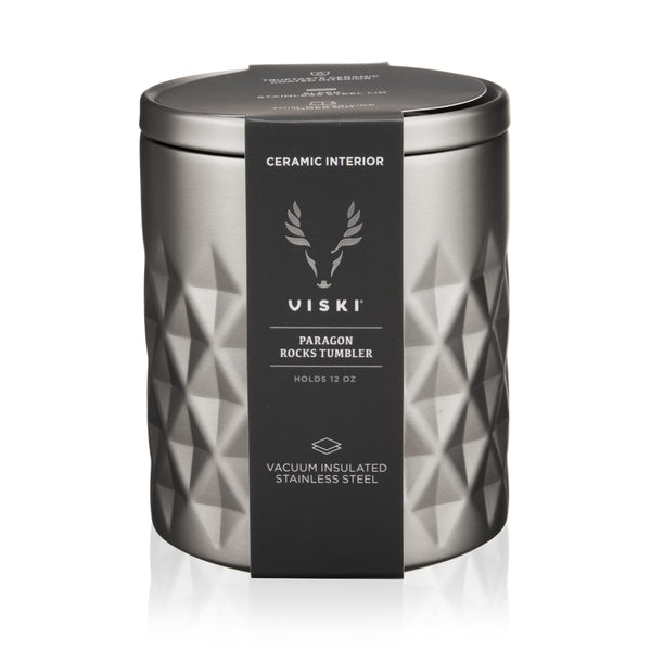 Paragon Stainless Steel Rocks Tumbler in Platinum