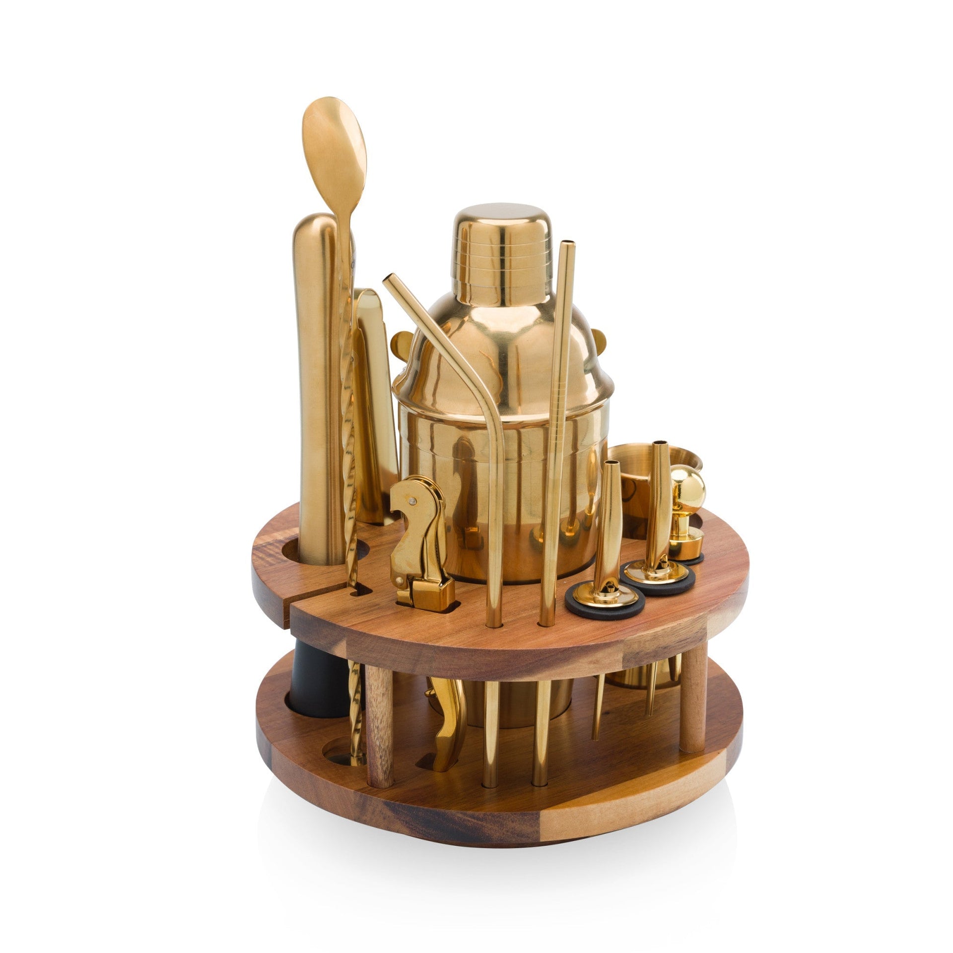 Carousel Lazy Susan Bar Set Picnic Time Family of Brands