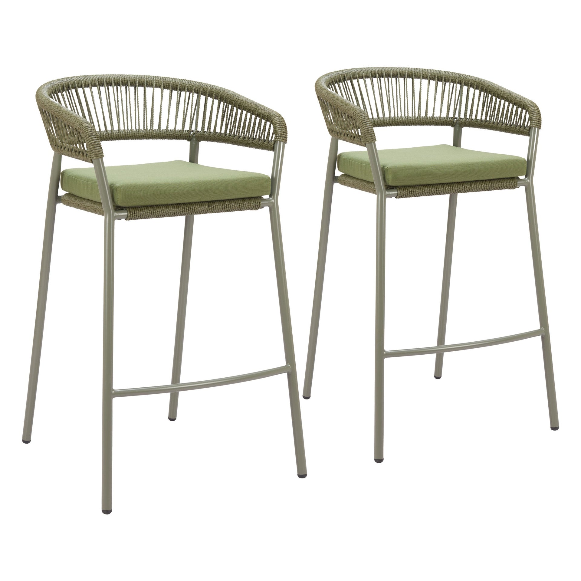 Skye Barstool (Set of 2) Green