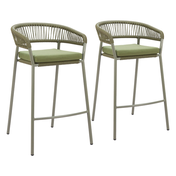 Skye Barstool (Set of 2) Green