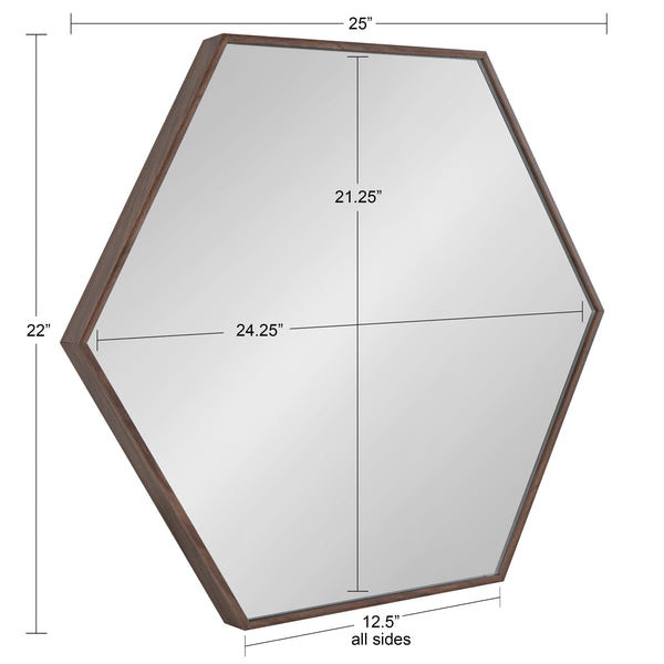 Rhodes Framed Hexagon Wall Mirror