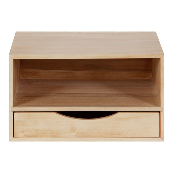 Hutton Floating Wall Shelf with Drawer