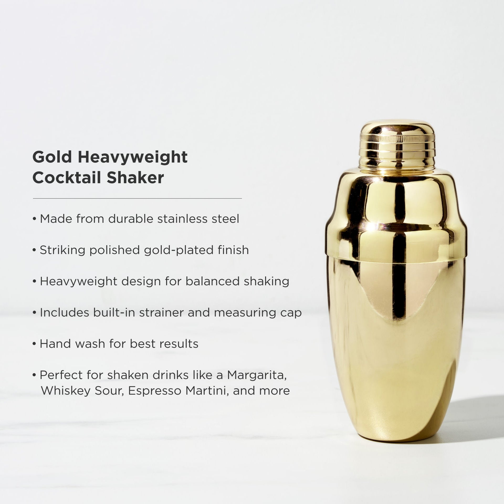Belmont Heavyweight Cocktail Shaker
