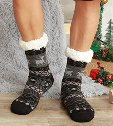 3-Pair Warm & Fuzzy Cabin Slipper Socks