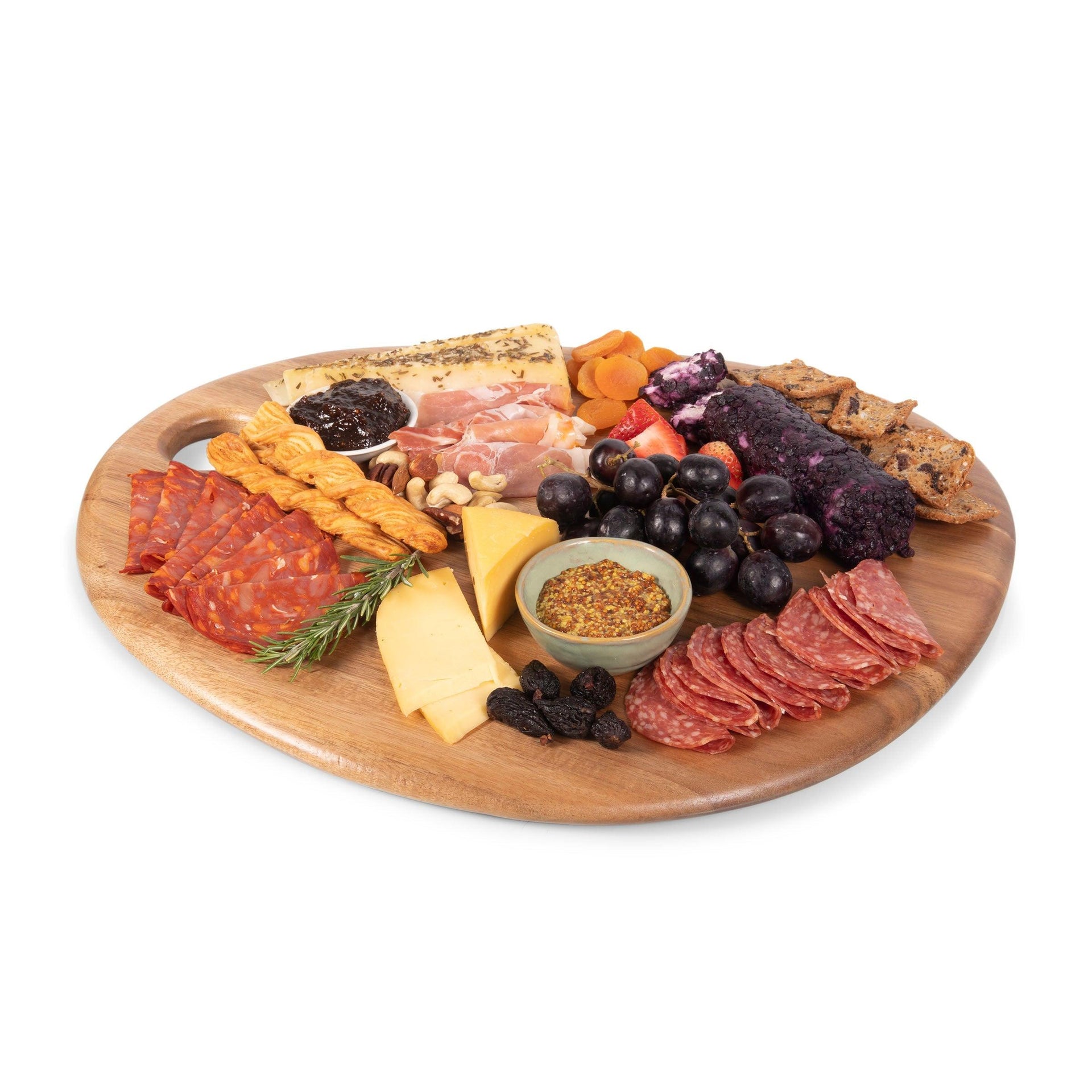 Pebble Shaped Acacia Serving Board 18