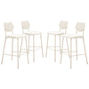 Zeal Barstool (Set of 4) Light Gray & Beige