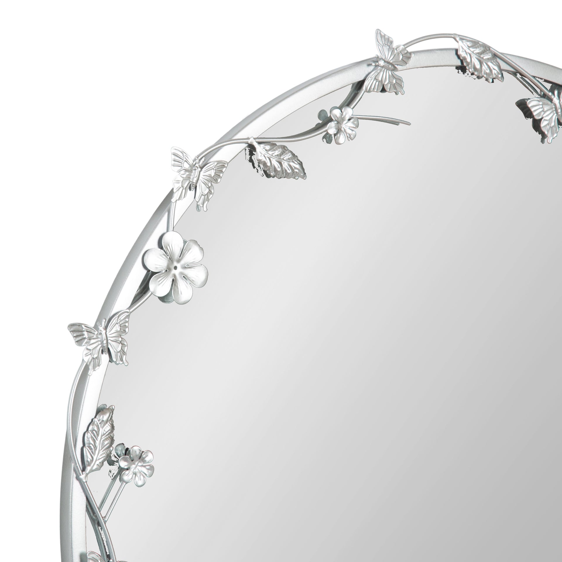 Rosella Floral Wall Mirror Metal