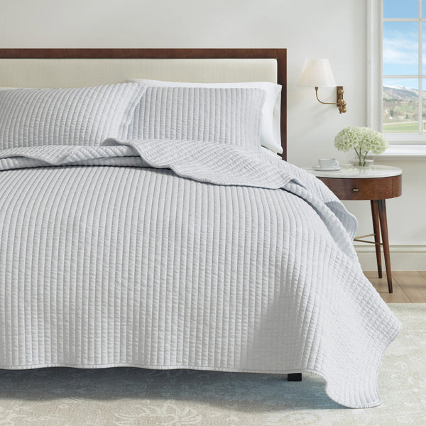 3-Piece Solid Quilt - Alicia Collection Great Bay Home