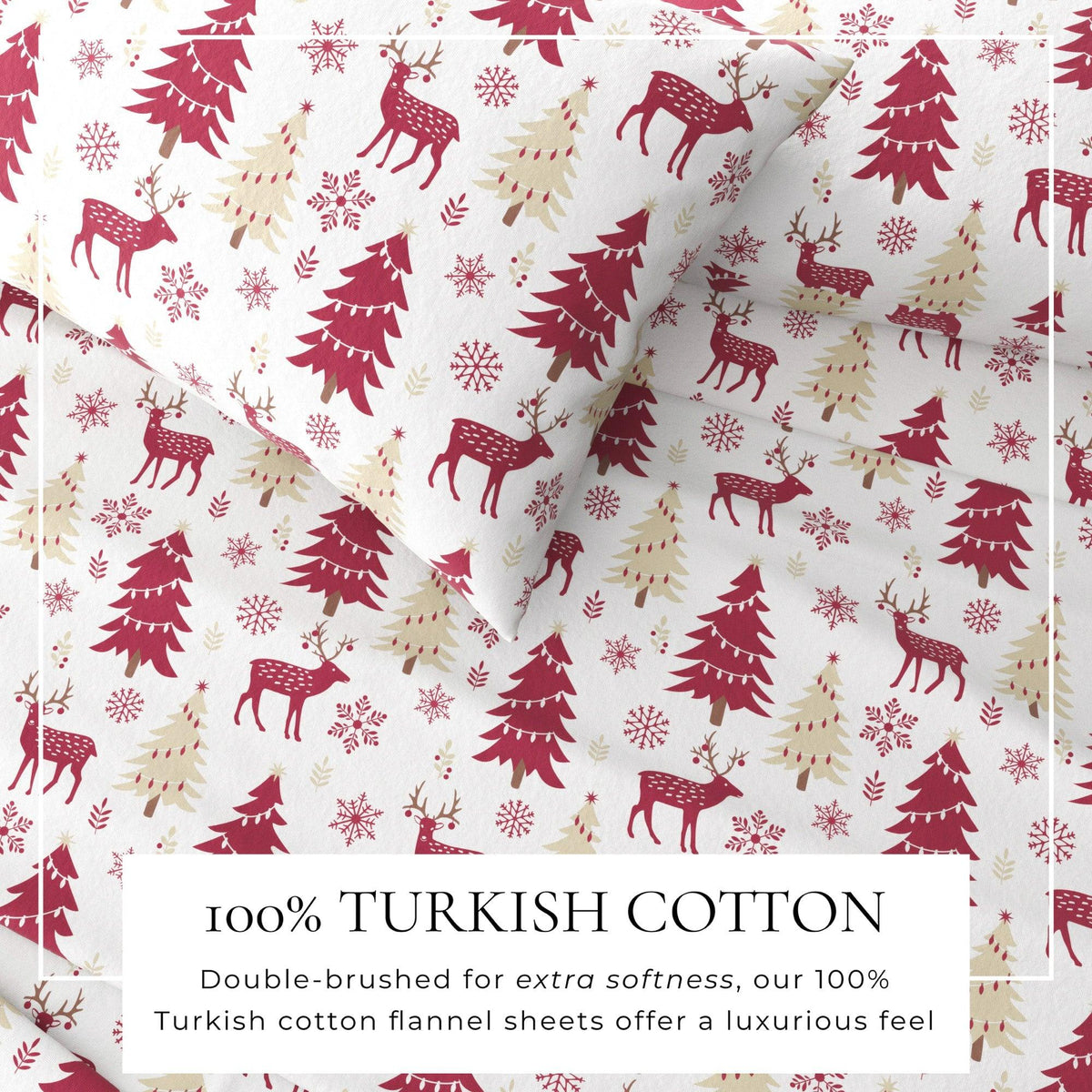 100% Turkish Cotton Flannel Sheet Sets - Boulder Collection