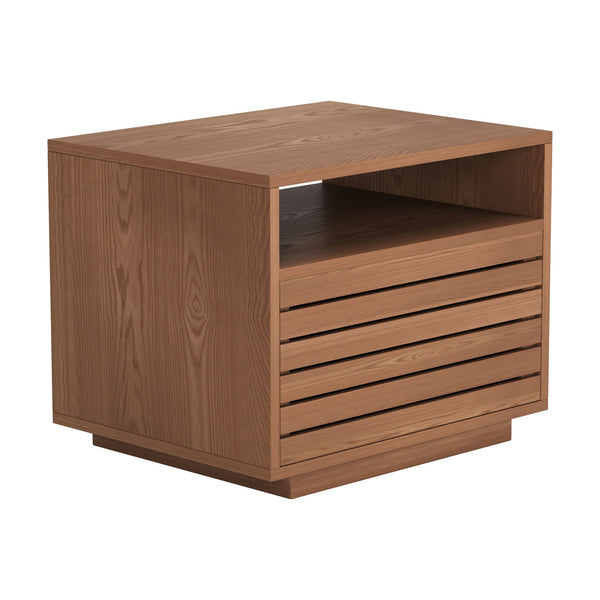 Slit Nightstand Walnut