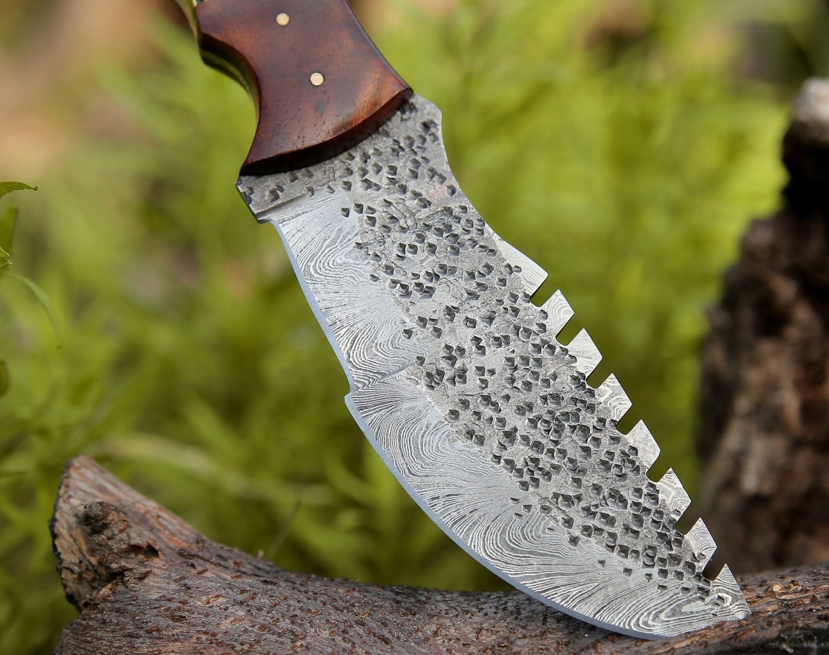 Zues Tracker Knife with Antler & Rose wood Handle