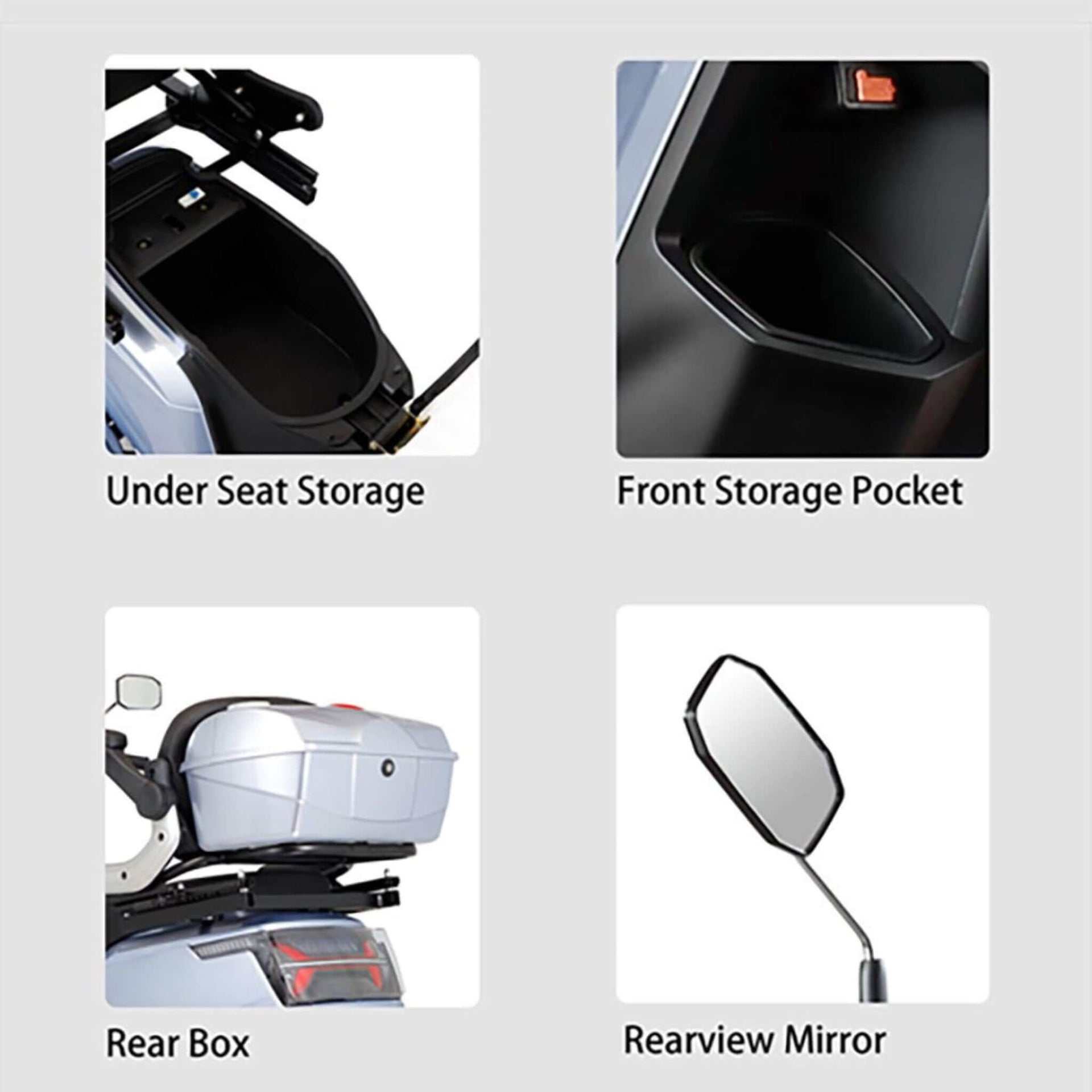 Zvg Heavy-Duty 1000W 60V/20AH 330LBS Four-Wheel All-Terrain Travel Mobility Scooter [SN-4L] (SAK97245)