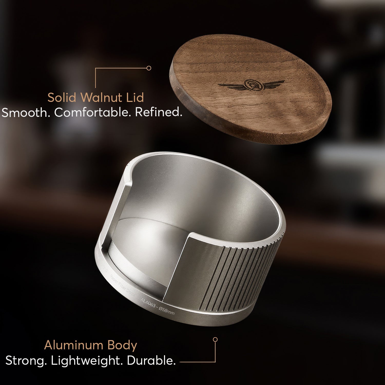 Aluminum Espresso Filter Paper Holder