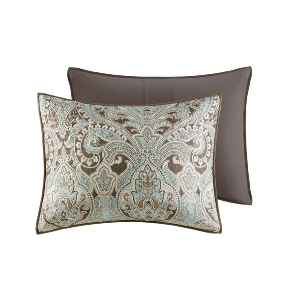 Geneva 6 Piece Reversible Coverlet Set - Brown