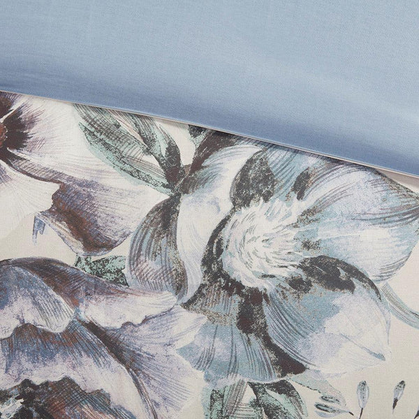 Cassandra 8 Piece Cotton Printed Comforter Set - Blue - Gifts for You 'n Me