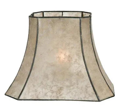 Parchment Color Cut Corner Rectangle Mica Shades